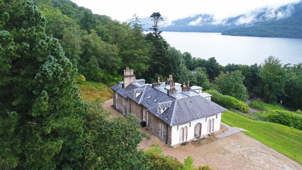 Aerial view of Stuckgowan House