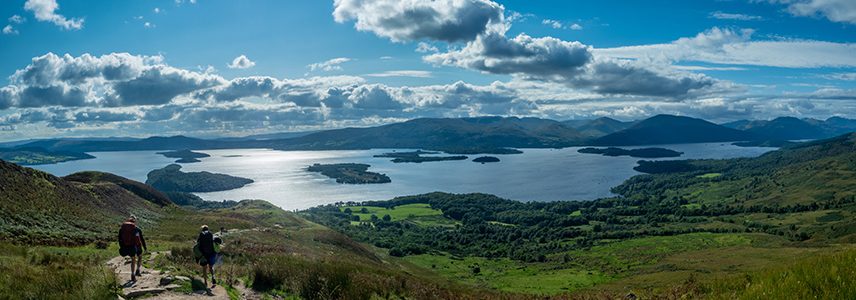 A view of Loch Lomond from Conic Hill