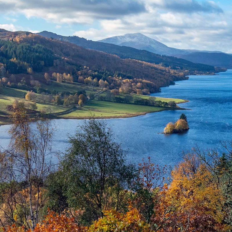 A view of Loch Tay from above