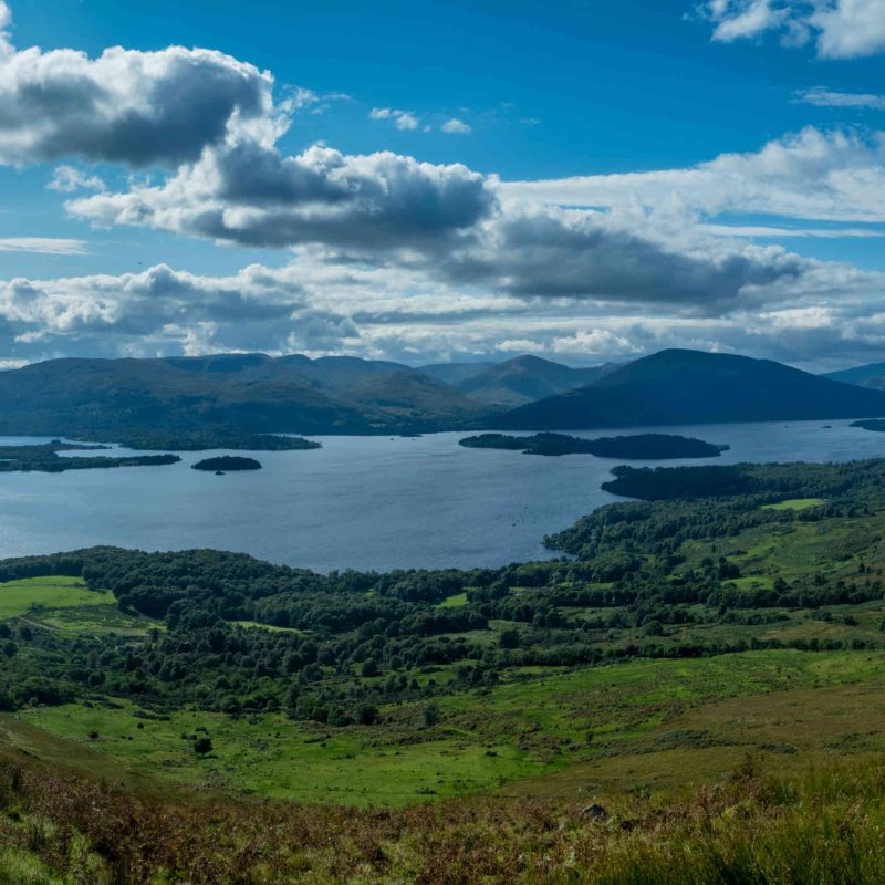 View over Loch Lomond in Scotland