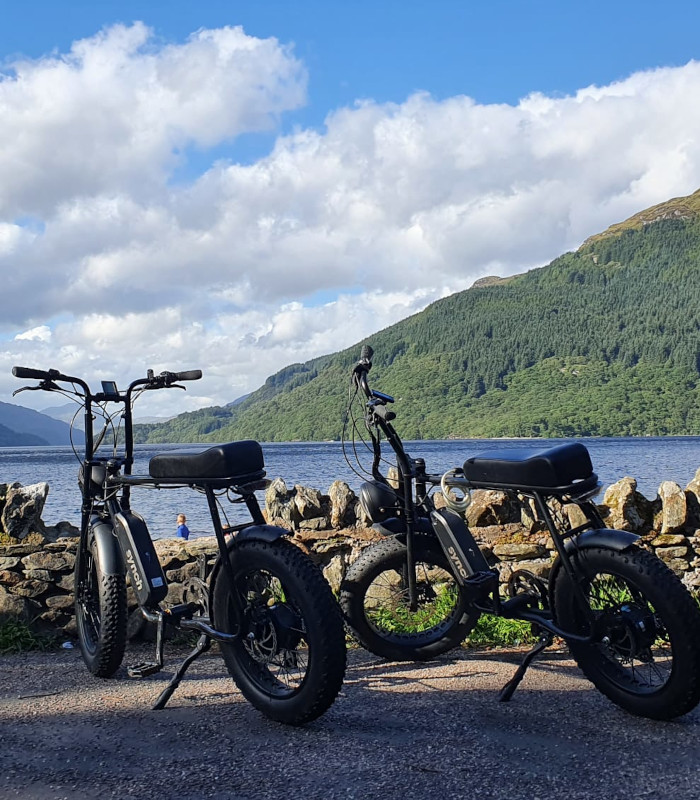 E-bikes by Loch Lomond