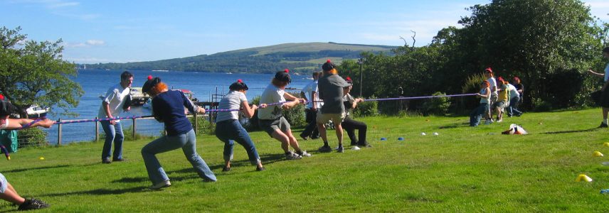 Highland Games activity run by Loch Lomond Leisure