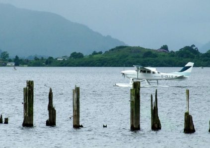 Seaplane on Loch Lomond, Scotland