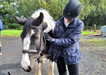 Rider with a pony, Scotland
