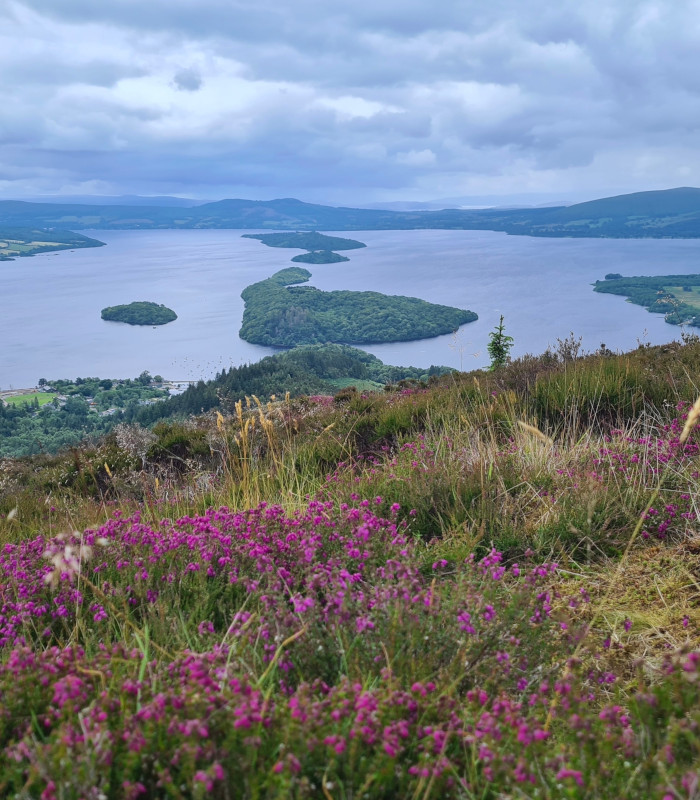 View of Loch Lomond from the hills