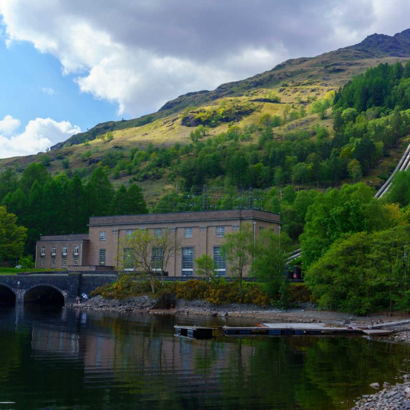 Sloy hydro electric dam, an Outlander location near Loch Lomond