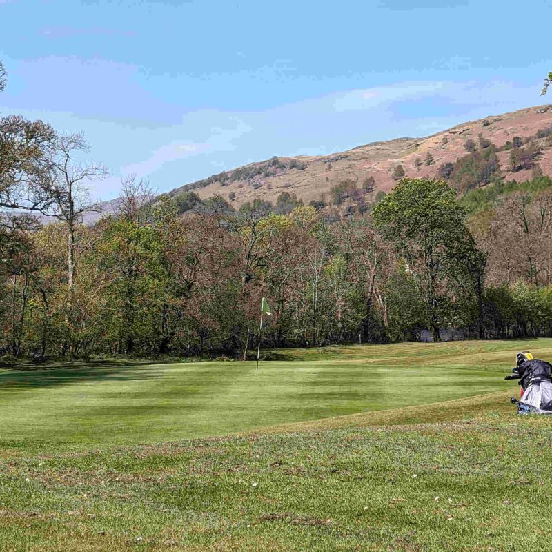 View of Killin Golf Club on a sunny day