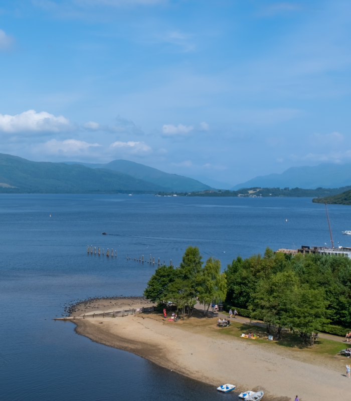 View over Loch Lomond from Loch Lomond Shores