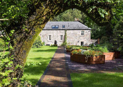 View of Stuckdarach House from the gardens